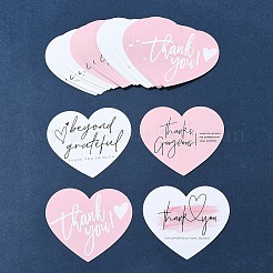 4 Beutel 4 Stile beschichtetes Papier Dankeschön-Grußkarte&nbsp;DIY-FS0007-88