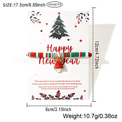 Bracelets de Noël en acier inoxydable 304 émaillé&nbsp;AH2991-2