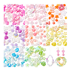 240pcs 8 Farben Acrylperlen&nbsp;MACR-PH0001-82