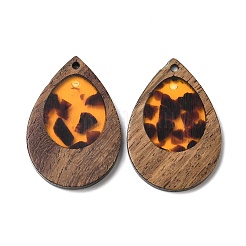Ciondolo in legno e resina&nbsp;WOOD-H104-23-09