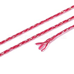 Cordón de poliéster brillante de 200 m y 6 cabos con hilo metálico&nbsp;OCOR-T019-01A-08