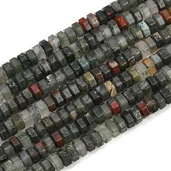 Natürliche afrikanische Heliotrop Perlen Stränge&nbsp;G-G317-A29-3X6MM