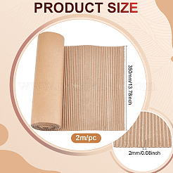 Rollo de cartón corrugado de una sola cara para embalaje&nbsp;DIY-WH0699-03A