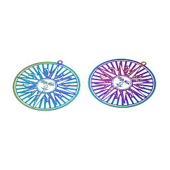 Pendentifs en filigrane d'acier inoxydable 201 avec placage ionique (IP)&nbsp;X-STAS-S118-079