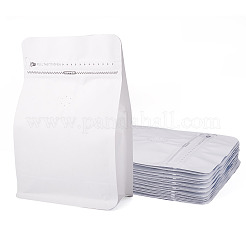 10 Stück wiederverschließbare Kaffeebeutel mit Reißverschluss aus Bopp und aluminisiertem PET und PE mit Ventil&nbsp;ABAG-TA0001-93A