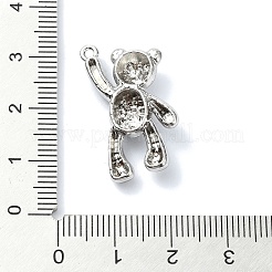 Gestell aus beschichteter Legierung mit Strass-Anhängern&nbsp;FIND-Z051-06P-01