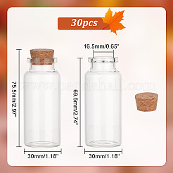 30 bouteille en verre&nbsp;CON-WH0086-078