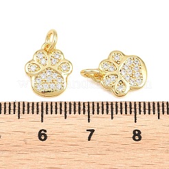 Ciondoli in ottone con zirconi chiari&nbsp;KK-E800-02G