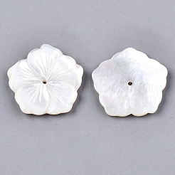 Guscio bianco naturale madreperla perle di conchiglia&nbsp;SSHEL-N032-17