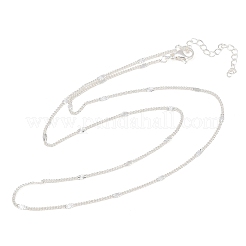 Colliers à maillons gourmette en laiton de 2 mm avec étoile&nbsp;NJEW-L012-09S