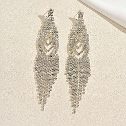 Pendientes de araña de latón con rhinestone para mujer&nbsp;TS9607