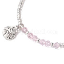 Braccialetti intrecciati con perline di vetro&nbsp;BJEW-MZ00176-04