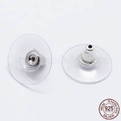 Anlaufgeschützte rhodinierte Ohrstecker aus Sterlingsilber&nbsp;STER-K167-038P