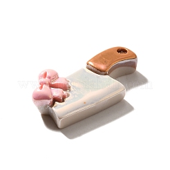 Cabochons en résine opaques à thème nœud papillon avec placage UV électrolytique&nbsp;CRES-U004-02A