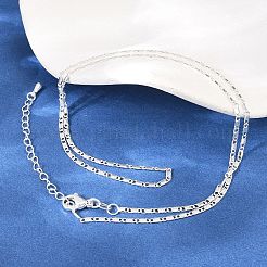 Colliers à maillons marins en laiton de 2 mm pour hommes et femmes&nbsp;NJEW-L012-07S