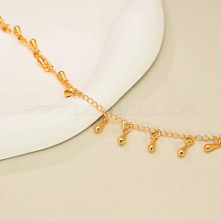 Elegante Fußkettchen aus Messing mit Tropfenquaste für Damen&nbsp;RZ6656