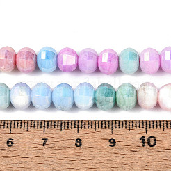 Anlaufschutz-Glasperlenstränge mit galvanischer Beschichtung&nbsp;GLAA-N029-8mm-01
