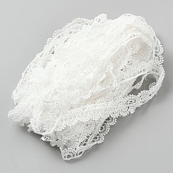 Bordure en dentelle à bords ondulés en polyester&nbsp;OCOR-WH0101-93