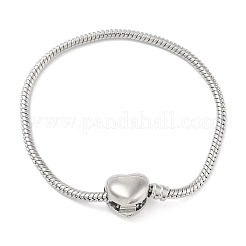 Bracelets en laiton résistant au ternissement de style européen pour la fabrication de bijoux&nbsp;BJEW-S158-17P