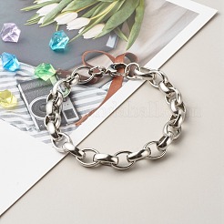Bracciali a catena rolo in acciaio inossidabile 304 da uomo anti-ossidazione&nbsp;BJEW-JB06673-02