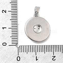 Colgante micropavé cubic zirconia de latón&nbsp;KK-P336-20P