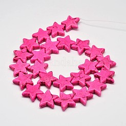 Tinti turchese sintetico fili di perle&nbsp;G-M144-12-D