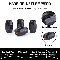 Gefärbte Fass Naturholzperlen&nbsp;WOOD-CD0001-11