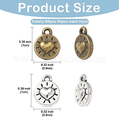 30 pz charms in lega stile tibetano&nbsp;TIBEP-YW0002-21AS
