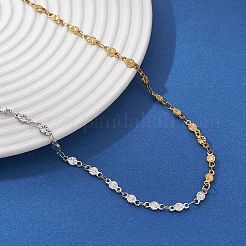 304 Edelstahl Blatt Blume Kette Halsketten für Frauen&nbsp;NJEW-JN05585