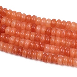 Chapelets de perles de jade blanche naturelle&nbsp;G-L635-A02-4x2mm-05