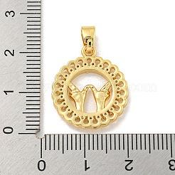 Pendentifs en laiton zircon cubique transparent&nbsp;KK-U007-01G-07