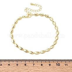 Messing-Gliederkettenarmbänder für Frauen&nbsp;BJEW-K298-09G