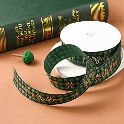 1 Rolle bedrucktes Polyester-Ripsband „Merry Christmas“.&nbsp;OCOR-YW0001-05A