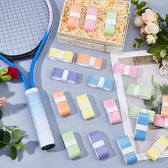24 Stück 6 Farben Anti-Rutsch-Griffband aus PU-Leder für Badminton-Tennisschläger&nbsp;DIY-FH0010-60