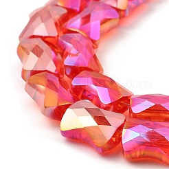 Ab color plateado cuentas de perlas de vidrio transparente&nbsp;EGLA-P051-06A-A01