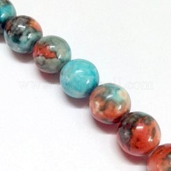 Chapelets de perles en fossile synthétique&nbsp;G-L028-4mm-05