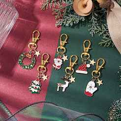 Décoration pendentif en alliage d'émail de noël&nbsp;KEYC-JKC00908