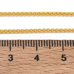 Collares deslizantes ajustables con cadena de trigo de latón para mujer&nbsp;KK-CBA4FD4-02G