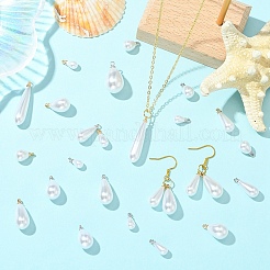 40 pz 8 stili di pendenti di perle in plastica ABS&nbsp;FIND-YW0012-01G