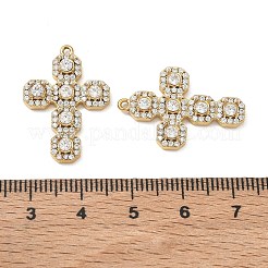 Pendentifs en acier inoxydable 304 micro pavés de zircones cubiques transparentes&nbsp;CU-CBAF0F8-02A-G
