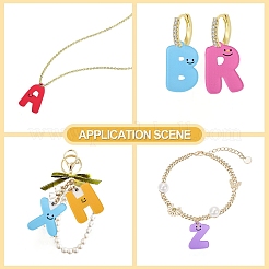 26pcs 26 pendentifs acryliques de style&nbsp;MACR-YW0003-94