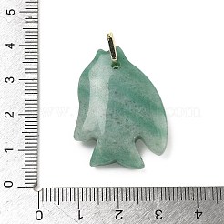 Natürliche grüne Aventurin geschnitzte Anhänger&nbsp;G-G460-01G-05