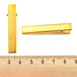 Eisen Flach Alligator Haarspange Zubehör&nbsp;IFIN-S286-46mm-G