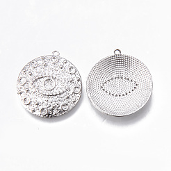 Messing micro pave klare zirkonia anhänger&nbsp;KK-N232-166-NF