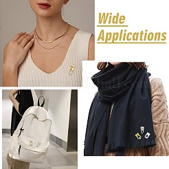 6 Stück 6 Farben Zahnlegierung Strass Broschen für Rucksack Kleidung&nbsp;JEWB-CJ0001-86