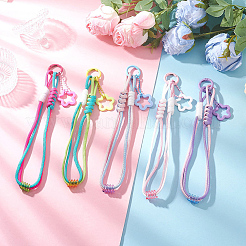 5 pendentif décoratif en corde de parachute en polyester et élasthanne&nbsp;HJEW-SC0002-93