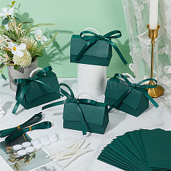 Faltbare Hochzeitssüßigkeiten-Tragetaschen aus Papier mit rundem Griff aus Kunstperlen und Band aus Kunststoff&nbsp;CON-WH0115-20A-01