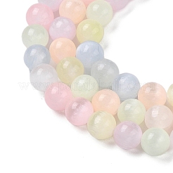 Stränge natürlicher Selenitperlen in Macaronfarbe&nbsp;G-Q162-A01-02A-02