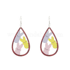 Pendants d'oreilles bois&nbsp;FS-WG957CE-04