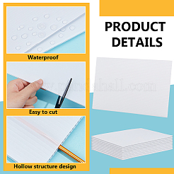 Tamponi di fogli ondulati di plastica&nbsp;DIY-WH0632-18A-02